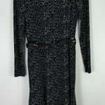 Jones New York  Dress Womens 6 Black White Polka Dot Belted Preppy Quiet‎ Luxury Photo 0