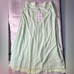 ZARA Light Green A-Line Skirt Photo 8