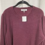 Frame Cabernet Dark Red Cashmere Puff Sleeve Smock Cuff Sweater Sz.M NWT Photo 4
