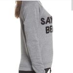 NWT Say you’ll be wine sequin beaded sweatshirt Gray Size L Photo 2