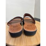 FitFlop Delta Black Leather Embellished Slide Sandals Comfort Casual Shoes Photo 5