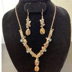 Avon 2005 Genuine Tiger's Eye Accented Necklace & Earrings Y Photo 0