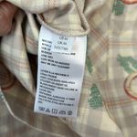 Urban Outfitters (NWT) Peach Embroidered Plaid Pleated Wrap Mini Skirt Medium Photo 6