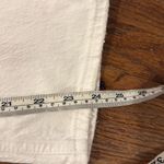 Abercrombie & Fitch ankle straight ultra high rise white distressed jeans 28s Photo 6