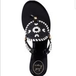 Jack Rogers  Georgica Jelly Sandals Black White Photo 11