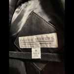 Valerie Steves New Zealand Lambskin Leather Jacket Buttoned Black Size ‎ M Size M Photo 6