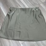 Banana Republic  sage green satin mini slip skirt size large Photo 4
