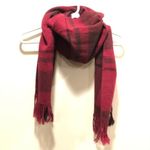 Unbranded Felted Tight Knit Woven Scarf Fringe Berry Burgundy Pink Purple Cozy Photo 1