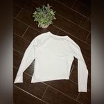 Nike dri fit white training cropped top sz small Photo 6