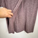 Athleta  Purple Heathered Sweater Dress Womens M Mini Gorpcore Casual Long Sleeve Photo 2