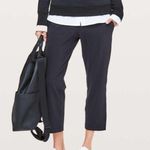 Lululemon On The Fly Pant Crop 23" Black Size 4 Track Pant Drawstring Waist Photo 1