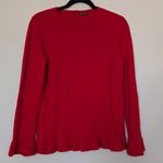 J. McLaughlin  Women's Red 100% Cashmere Sweater Sz M Flaw Photo 0