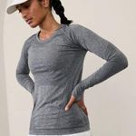 Athleta XS Momentum Seamless Top Charcoal Heather Grey X-Small Photo 0