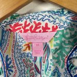 Lilly Pulitzer  Sarasota Tunic Top Women XS Let Minnow Ocean Blue Beaded Coverup Photo 4