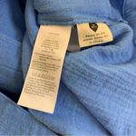 Madewell  Isla Shirt Dress Mini Blue Textured Gauze Button Front XS Casual Resort Photo 5