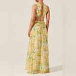 ASTR The Label Noya Floral Pleated Cutout Maxi Dress-S Photo 3