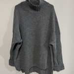 Stoic Women's Oversize Gray Mockneck Sweater Size L Wool Blend Size L Photo 0
