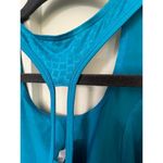 UNDER ARMOR HALTER YOGA RUNNING TOP HEAT GEAR TURQUOISE WOMENS SIZE PETITE SMALL Green Photo 2