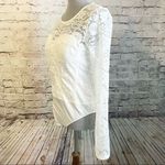 White Birch Lace Bodysuit Sweetheart Neckline Long Sleeve XL Photo 5