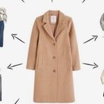 Tommy Hilfiger vtg Midi coat belt in wool cashmere blend sz xl Photo 12