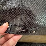 Cole Haan Black Python Leather Snakeskin Medium Crossbody Shoulder Bag Purse Photo 8