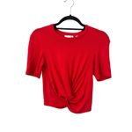 Aritzia Wilfred Free Twist Front Top Red X-Small Photo 1