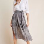 Anthropologie Maeve by Annette Midi Skirt 8 A-Line High Waist Chic Feminine Photo 1