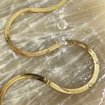 Gold Paola herringbone chain necklace Photo 4