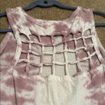 Chaser Tie-Dye Sleeveless Top with Lattice Back Photo 3