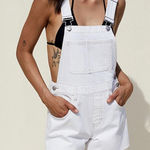 PacSun NWT  white overall shorts Photo 0