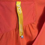 Lole  Lily Organic Cotton Ribbed V Neck T-shirt Jersey Dress UPF 50 Athleisure S Photo 1