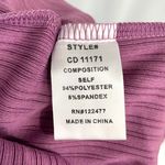 NSR New  Cut Out Ribbed Knit Bodycon Dress Long Sleeve Midi Purple Photo 14