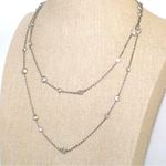 Silpada Sterling Silver Cubic Zirconia Scattered Stars 30’ Necklace Photo 2