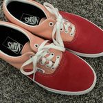 Vans Never Worn Coral and Pink Canvas and Suede Fabric Low Top Women’s Shoes Photo 7