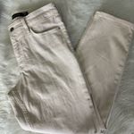 Athleta Flex Straight Leg Crop Jeans Cotton Stretch Khaki Size 8 Photo 4