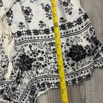 Bailey blue  Black and White Floral Romper Photo 5