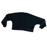 Adidas  Women’s Sweatshirt Large Fleece Lined Cropped Boxy Atheleisure Photo 1