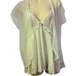 Delicates Vintage Bridal Peignoir 3 Piece Set White Special Occasion Womens M Photo 12