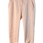 Banana Republic Women's Avery Pink Linen Blend Pants Size 14 Photo 0