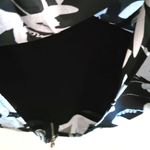 Whistles Silk Blend Bodycon Dress Botanical Floral Print Light / Navy Blue 8 Photo 10