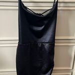 Windsor Black Satin Mini Dress Photo 5