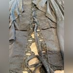 August Silk Grey Flowy Ruffle Cardigan Top Photo 1