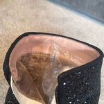 Women’s Black Glitter Covered Chunky Heeled Party Boots Zipper Size 10.5 NEW Photo 4