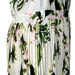 Mlle Gabrielle Maxi Dress Pleated Green Pink Tropical Print New Women’s Size 2X Photo 10
