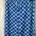B Sleepwear Sz Small Plaid Fleece Blue Sleep Pants Stretch Drawstring Wa… Photo 2