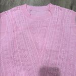 Pink Sleeveless Knit Sweater Photo 1