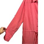 Soft Surroundings Long Sleeve Drawstring Waist Modal Shirt Dress Size Large Tall Photo 9