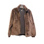 Mountain Hardwear  Teddy Fleece Full Zip Jacket Women's Size S Brown WindStopper‎ Photo 2