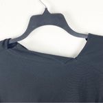 LOTUS EATERS Black Daffodil High Neckline Side Rear Slits Long Sleeve Top Small Photo 6