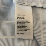 Kate Spade Saturday Let Loose Top Sz M Light Blue White Stripe Blouse Slip Neck Photo 5